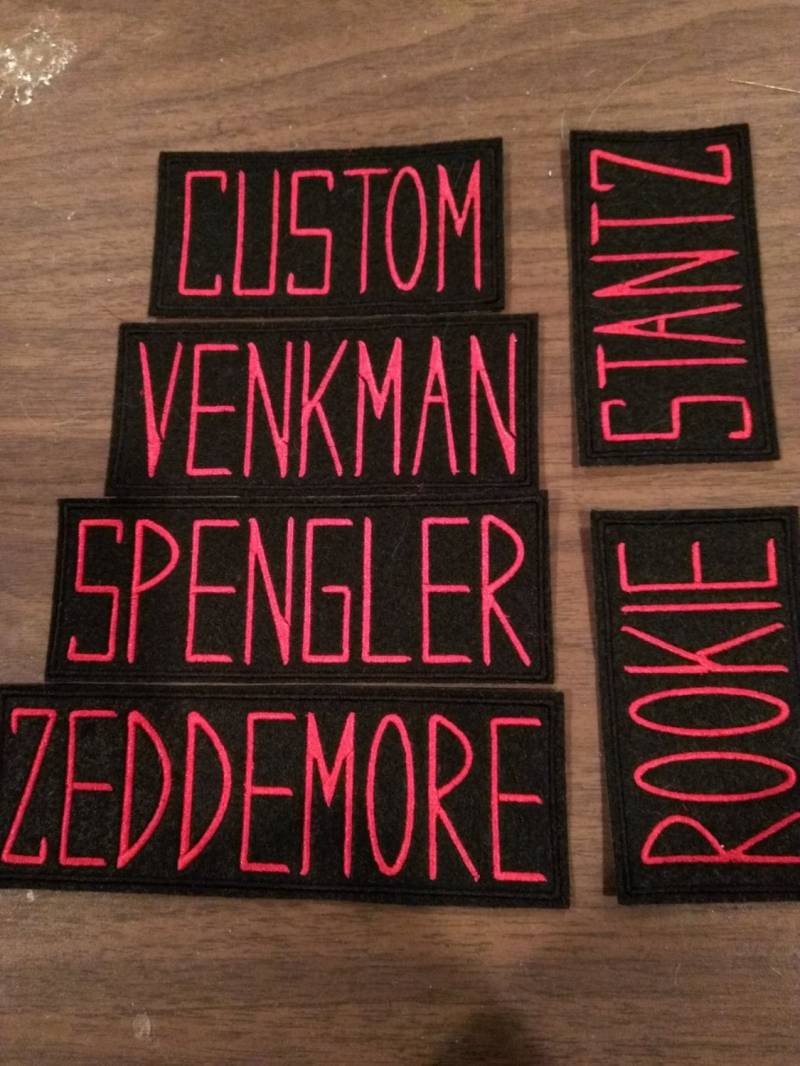 Ghostbusters Inspirierter Namensabzeichen Bügelbilder von HeatherOstrow