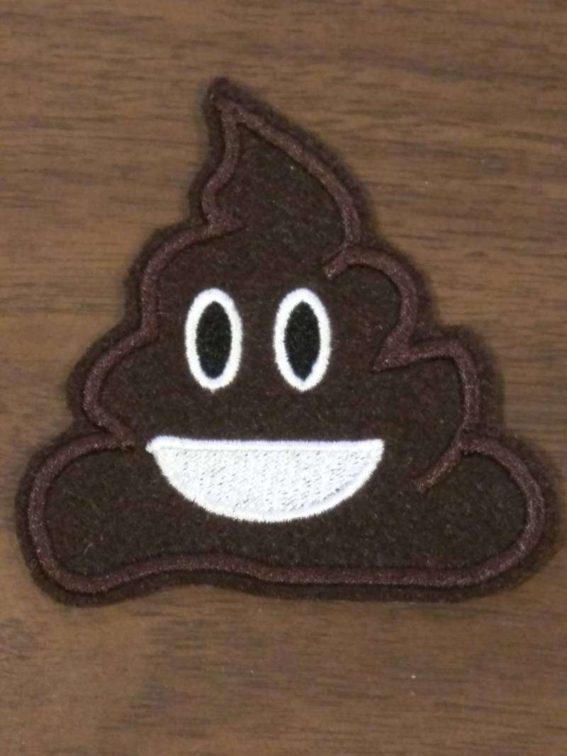 Poop Emoji Eisen Auf Patch Gestickt von HeatherOstrow
