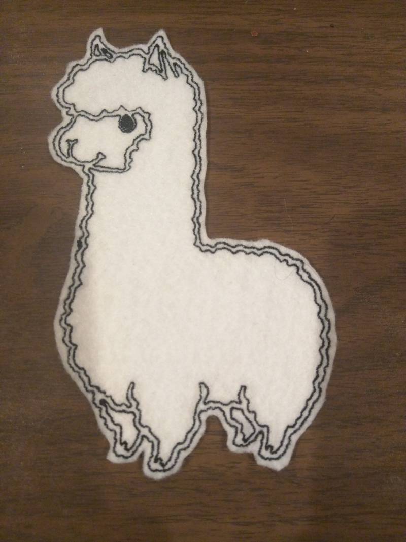 Super Nette Und Einfache Lama Bestickt Aufbügler von HeatherOstrow