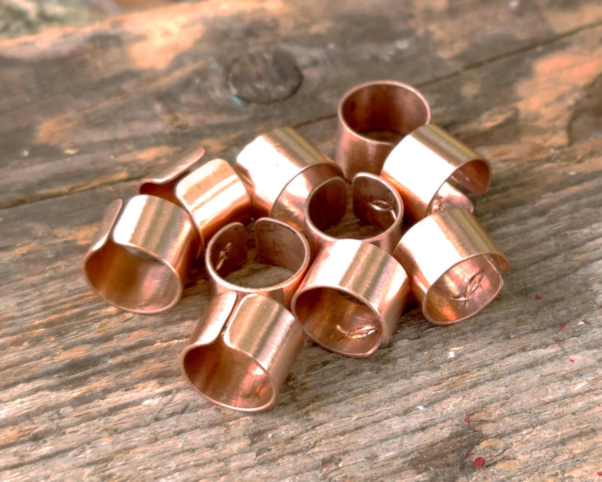 Rohe Metall Dreadlock Manschetten, Lok-Perlen, 10Er-Set, 3 Metalltypen Verfügbar, Auf Bestellung, Handgefertigt Rohe Metall Dreadlock Manschetten, Lok-Perlen, 10Er-Set, 3 Metalltypen Verfügbar, Auf Bestellung, Handgefertigt von HeatherfishCreations