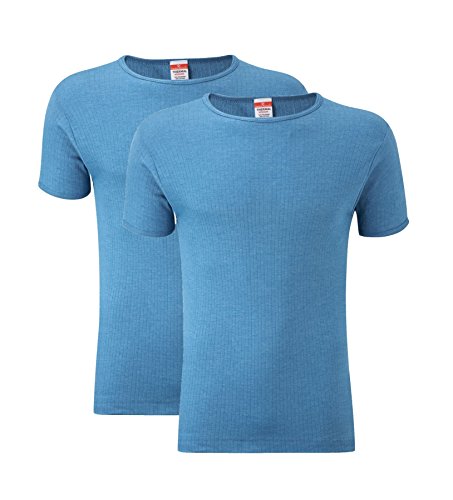 Heatwave® 2er Pack Herren Thermo T-Shirt Warm Unterwäsche Baselayer S M L XL XXL Thermo, blau, XXL von Heatwave Thermalwear