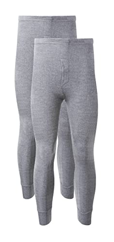 Heatwave® lange Thermounterhose für Herren, als Basisschicht, warme Thermounterwäsche, 2er-Packung, grau, XXL von Heatwave Thermalwear