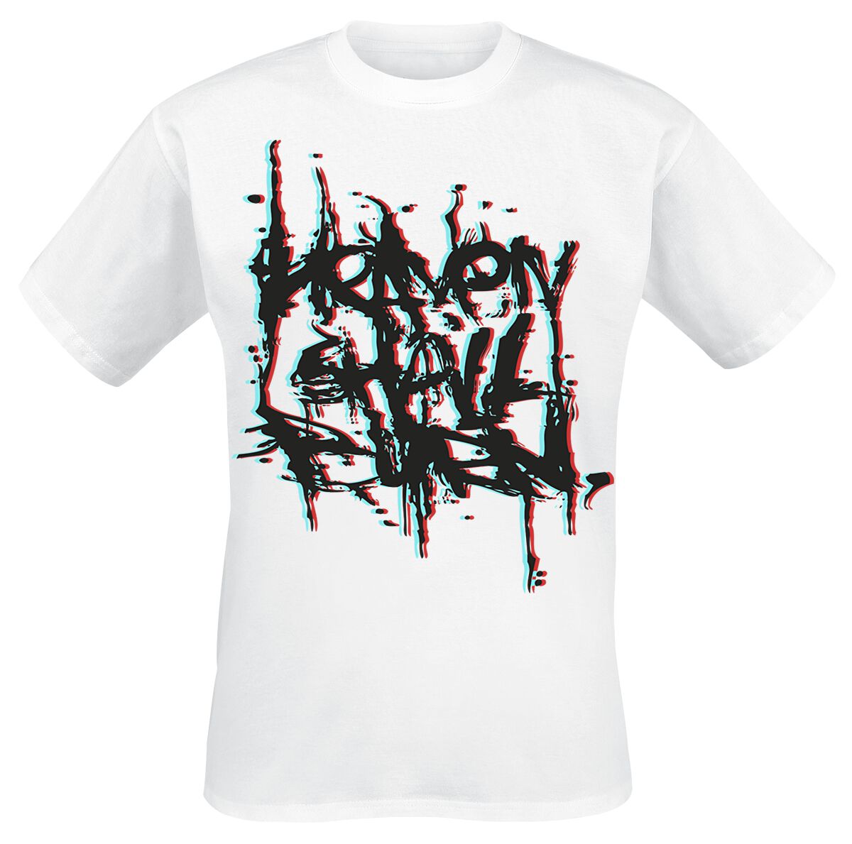 Heaven Shall Burn 3D Logo T-Shirt weiß in S von Heaven Shall Burn