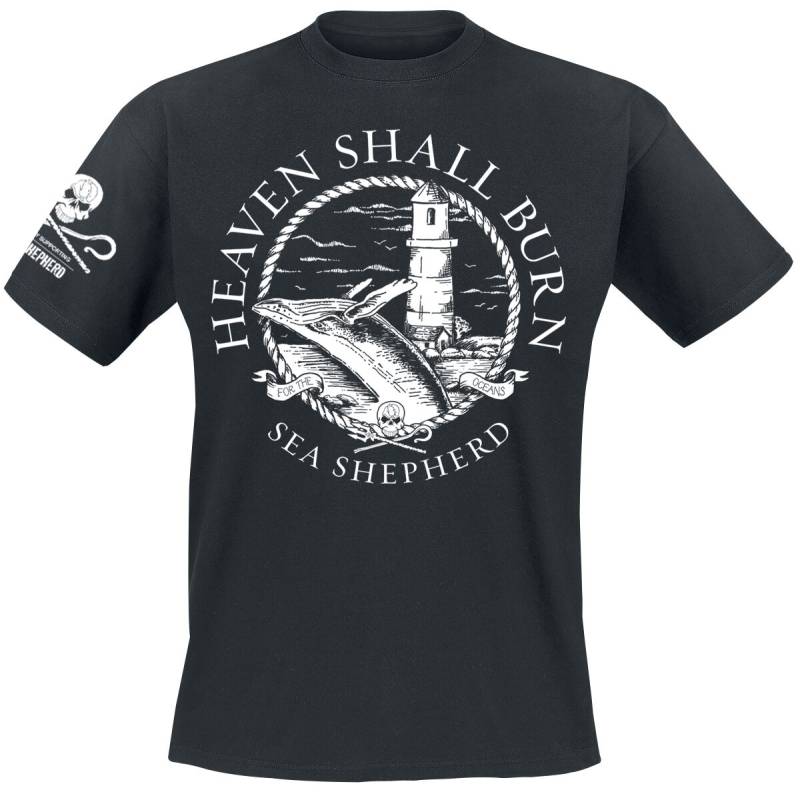 Heaven Shall Burn T-Shirt - Sea Shepherd Cooperation - For The Oceans - S bis XXL - für Männer - Größe XL - schwarz  - EMP exklusives Merchandise! von Heaven Shall Burn