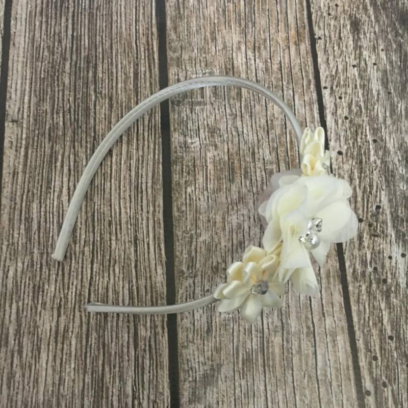 Elfenbein Stirnband, Blumenmädchen Blumenmädchen, Hochzeitsstirnband, Harte Kind Stirnband von Heavenandhalos