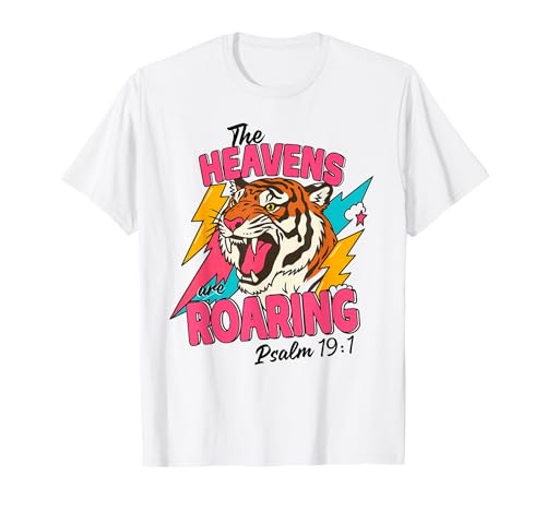 The Heavens Are Roaring Psalm 19 1 Bibelvers Boho Women T-Shirt The Heavens Are Roaring Psalm 19 1 Bibelvers Boho Women T-Shirt von Heavenly Word Boho Faith Co.
