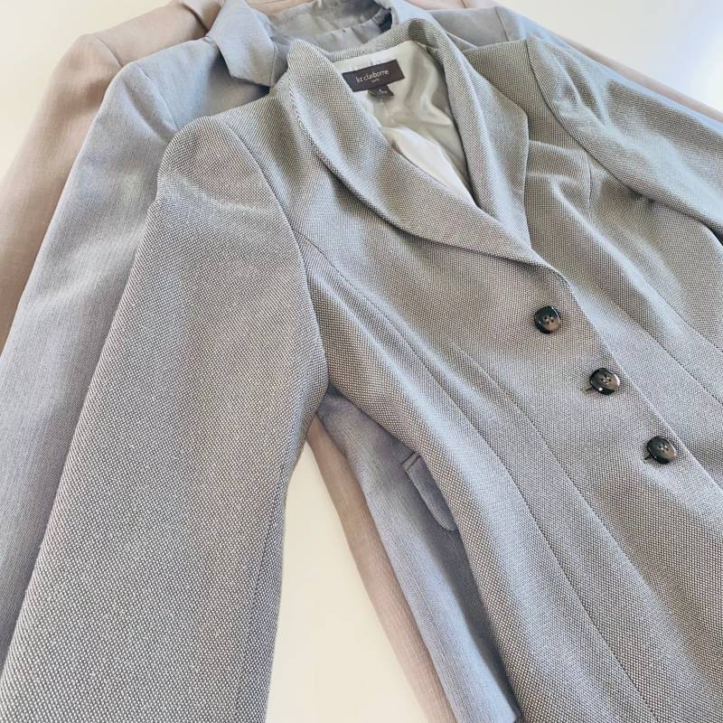 Vintage Y2K Blazer Business Casual Thrifted 90Er Jahre Damen Bekleidung Neutral Palette Retro Jacke Karo Tartan Mystery von HeavenlyElementz