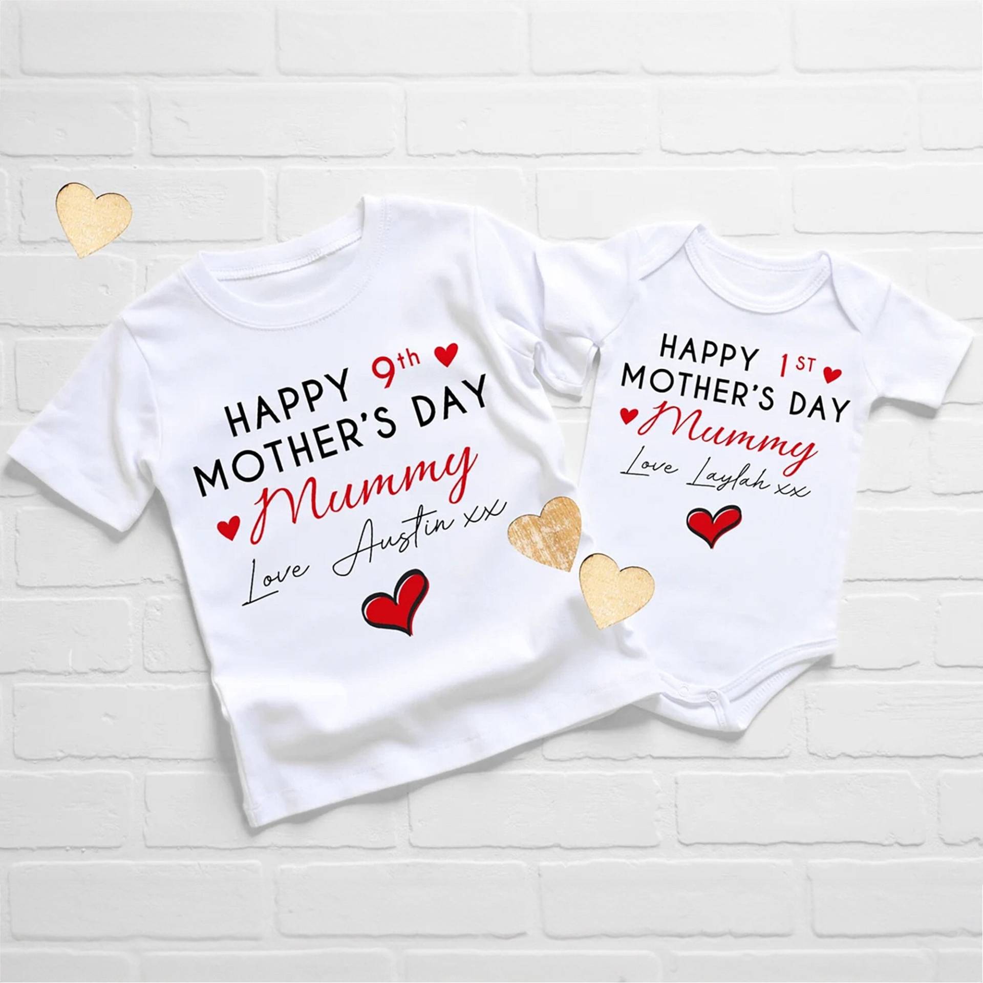 1. Muttertag Tshirt 2. Baby Body Muttertagsgeschenk Süßes Geschenk Für Mama 3. 4. 5. 6 von HeavenlyHandmadesGB