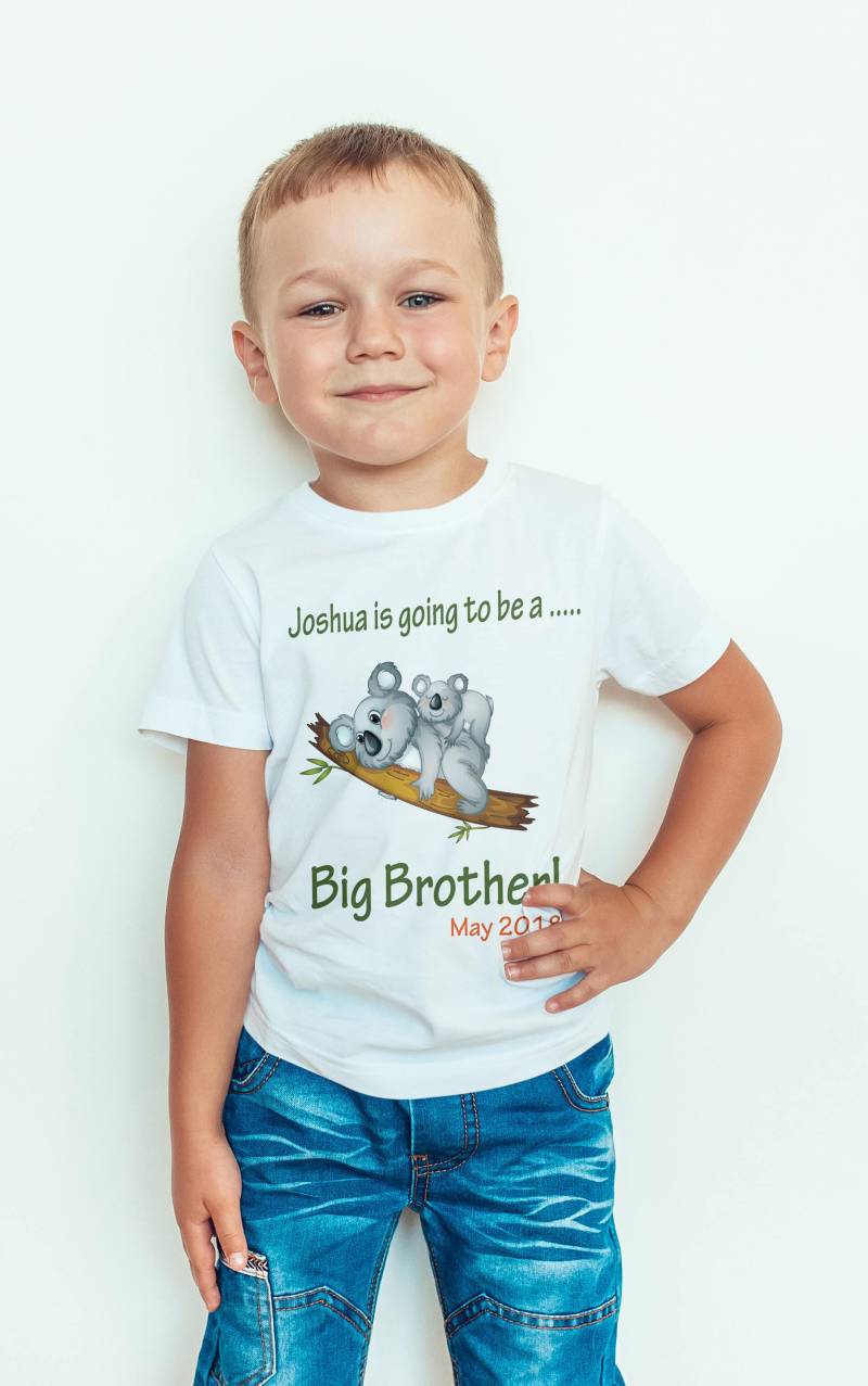 Große Schwester/Großer Bruder Süßes Koala-T-Shirt, T-Shirt, Kleinkind-Shirt von HeavenlyHandmadesGB
