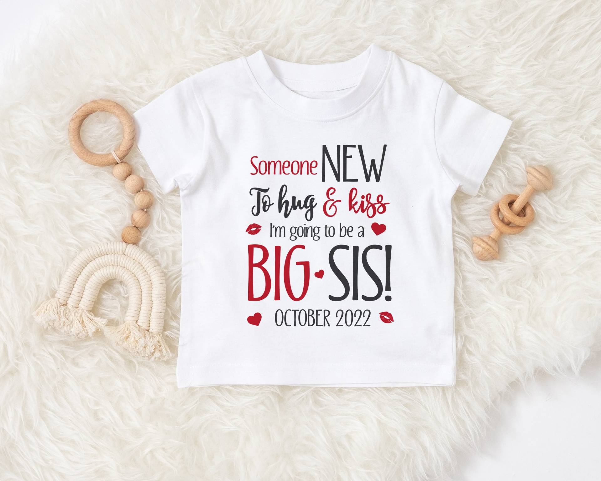 Große Schwester Schwangerschaft Enthüllen Große Als Älteres Kind Geschenk Valentinstag Ältere von HeavenlyHandmadesGB