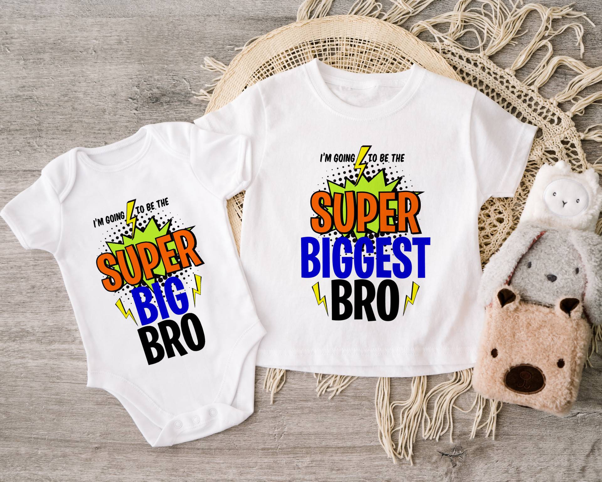 Großer Bruder Tshirt, Super Größtes Shirt, Gefördert Zum Großen Bruder, Am Besten Big Brother Bodysuit Geschwister Tshirt von HeavenlyHandmadesGB