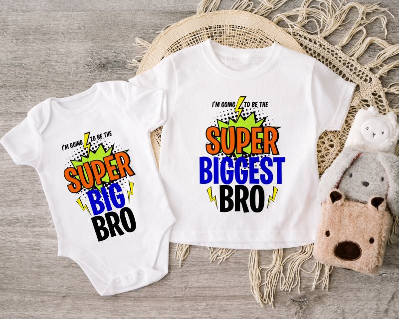 Großer Bruder Tshirt, Super Größtes Shirt, Gefördert Zum Großen Bruder, Am Besten Big Brother Bodysuit Geschwister Tshirt von HeavenlyHandmadesGB