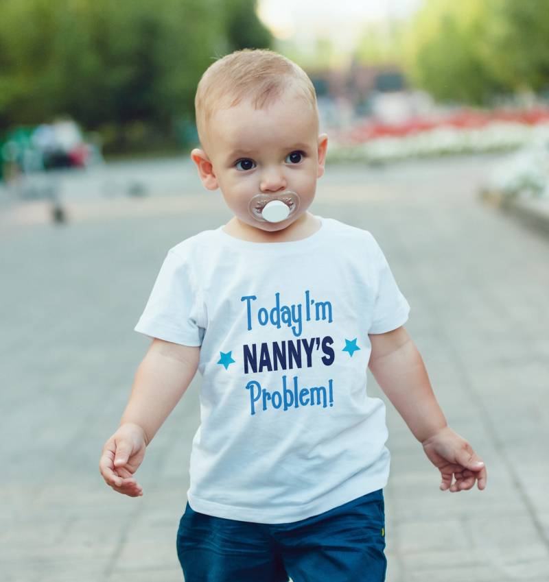 Heute Bin Ich Nannys Problem T-Shirt, Kinder T-Shirt Top von HeavenlyHandmadesGB