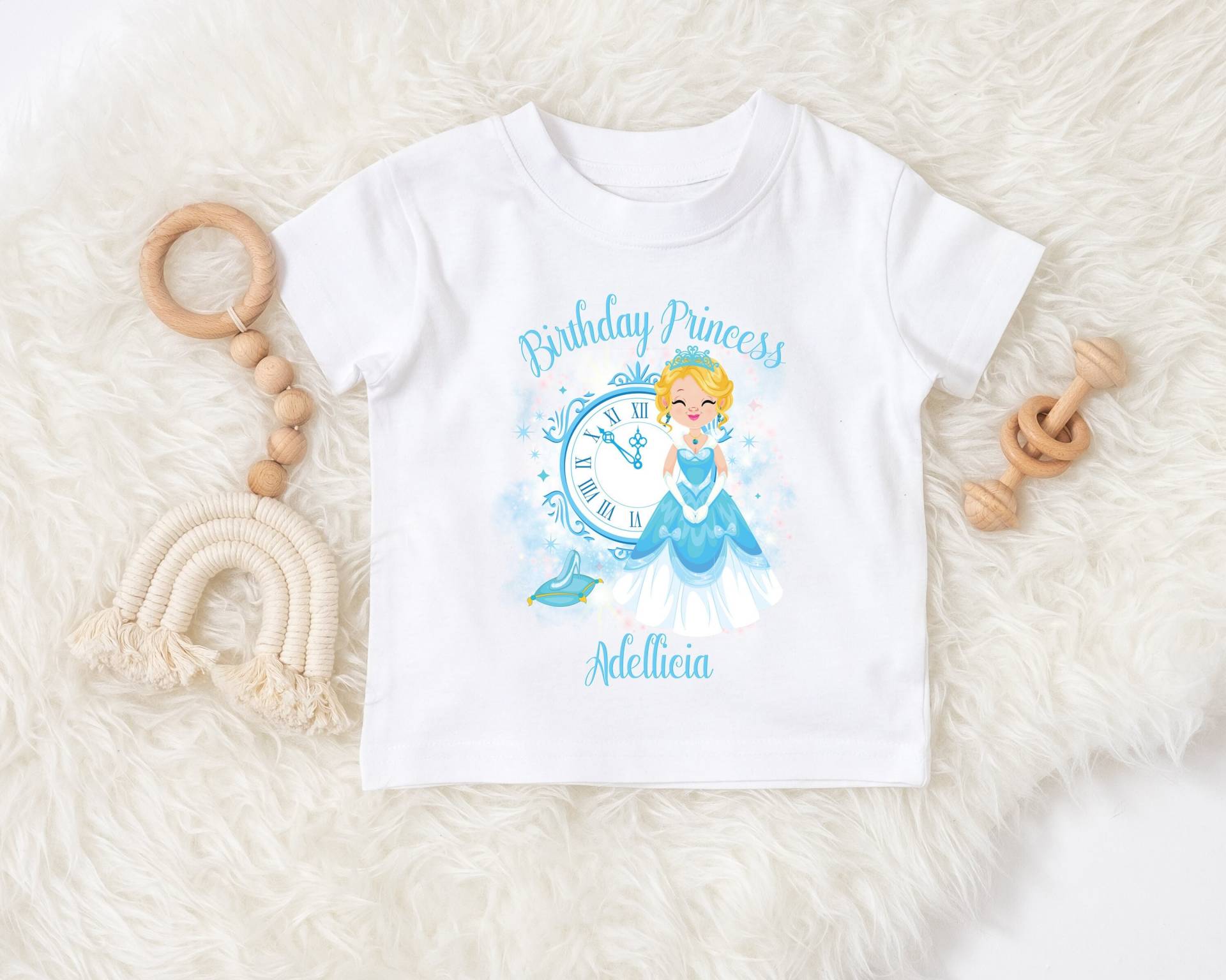 Personalisiertes Geburtstags Prinzessin Kleinkind Shirt Name & Alter von HeavenlyHandmadesGB