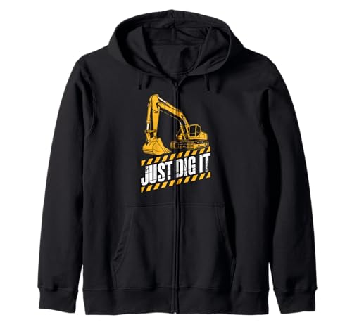 Just Dig It Baggerbau Lustiger Humor Machine Boy Kapuzenjacke Just Dig It Baggerbau Lustiger Humor Machine Boy Kapuzenjacke von Heavy Equipment Operator Work Job Builder Truck