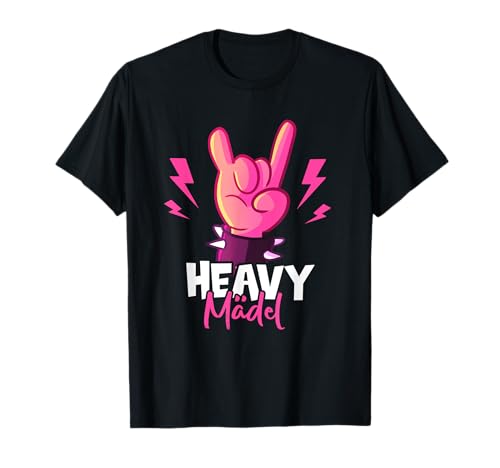 Heavy Mädel I lustiges Mädchen Girl Festival Musik T-Shirt von Heavy Metal Fan Shirt Geschenk Kinder Baby