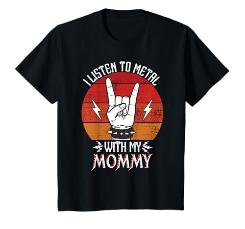 Ich höre Heavy Metal mit meinen Mommy Kids Heavy Metal T-Shirt Ich höre Heavy Metal mit meinen Mommy Kids Heavy Metal T-Shirt von Heavy Metal Kids Funny Tees For Boys And Girls