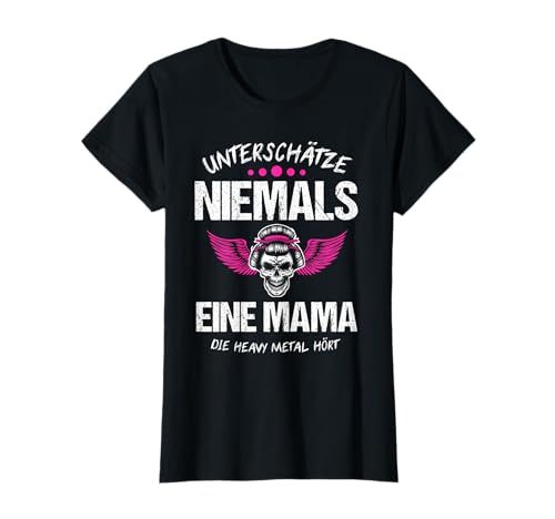 Heavy Metal Mama Heavy Metal Fan Musik T-Shirt von Heavy Metal Mama & Totenkopf Geschenk