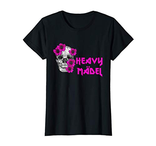 Damen Rockerbraut Heavy Mädel Metal Musik Totenkopf Geschenk T-Shirt Damen Rockerbraut Heavy Mädel Metal Musik Totenkopf Geschenk T-Shirt von Heavy Metal Rocker Braut Musik Geschenk