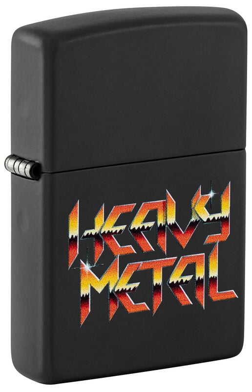 Heavy Metal Feuerzeug - Zippo - Black Matte   - Lizenziertes Merchandise! von Heavy Metal