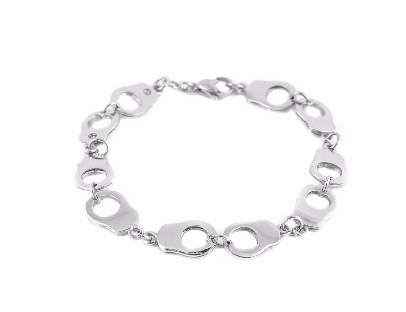 Damen Edelstahl Handschellen Armband Usa Verkäufer von HeavyMetalJewelryInc