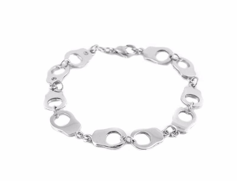 Damen Edelstahl Handschellen Armband Usa Verkäufer von HeavyMetalJewelryInc