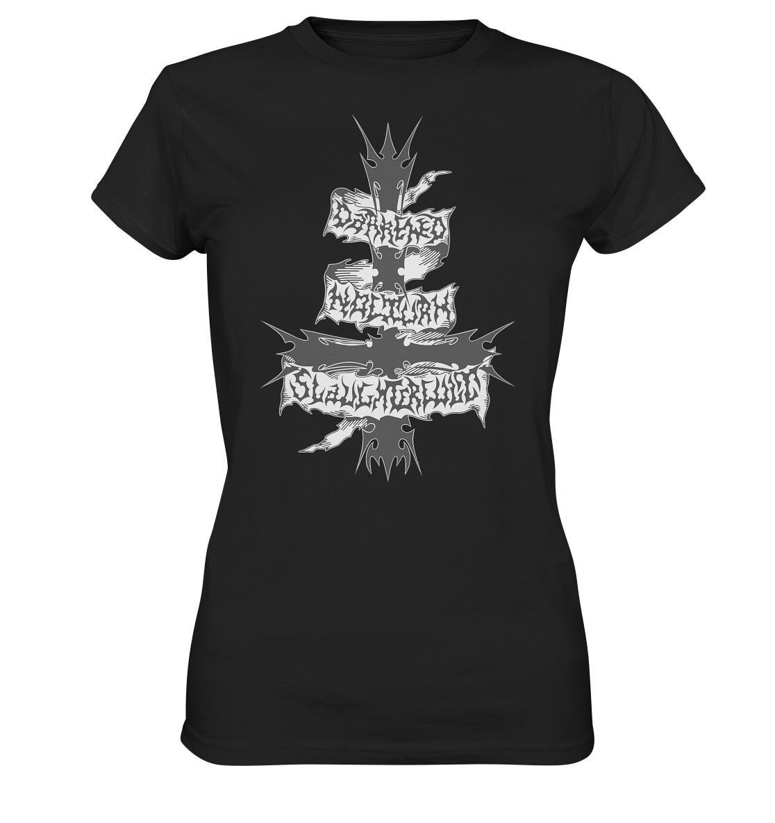 Darkened Nocturn Slaughtercult - Logo Damen T-Shirt | Black Metal, Marduk, Behemoth, Darkthrone, Bathory, Immortal von HeavyMetalPatchesDE