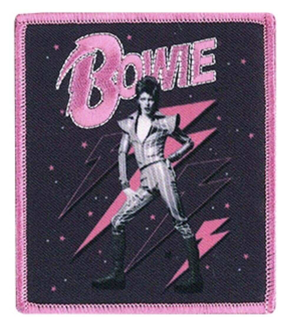 David Bowie Bolt Gestickter Aufnäher B069P von Heavylowmerchandise