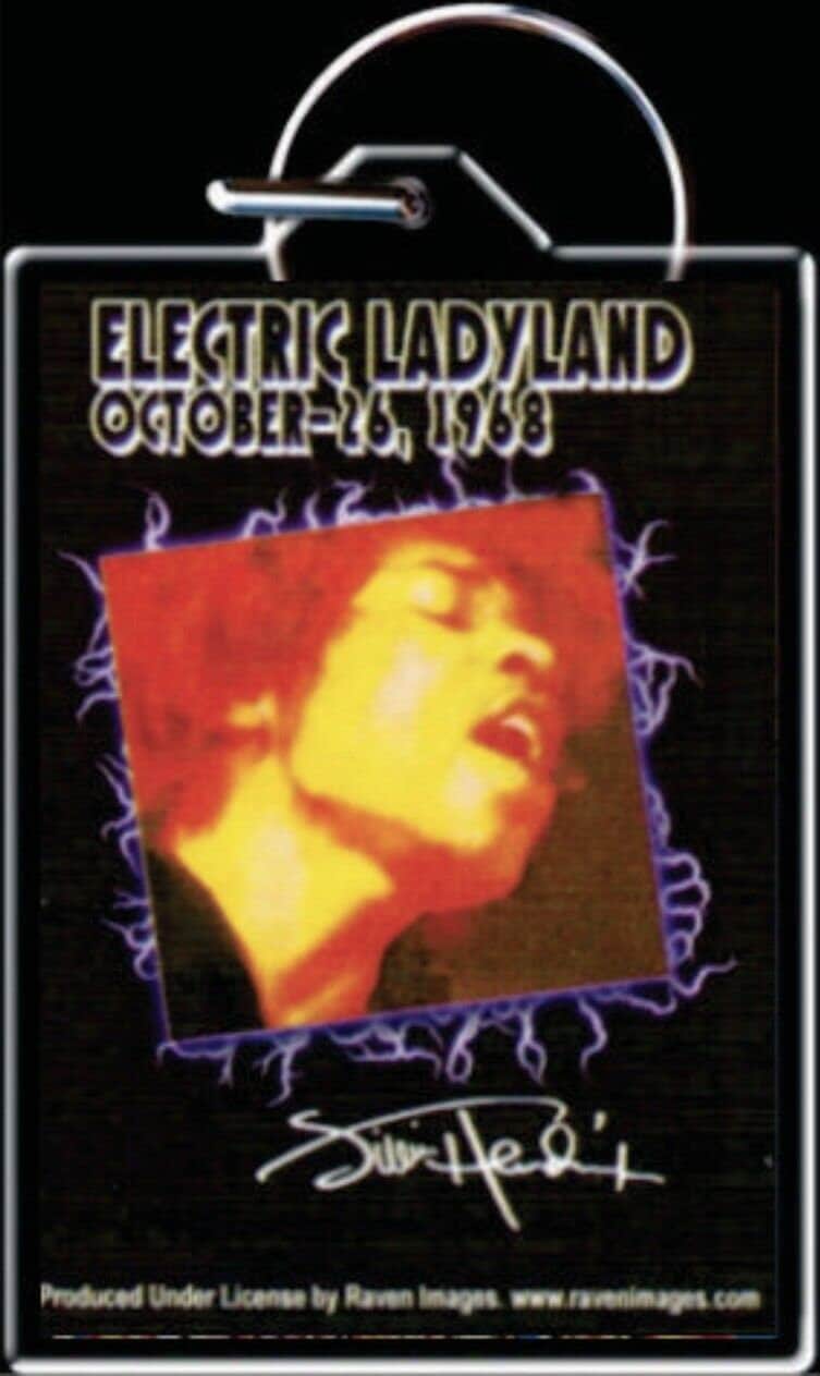 Jimi Hendrix Electric Ladyland Schlüsselanhänger H001Kc von Heavylowmerchandise