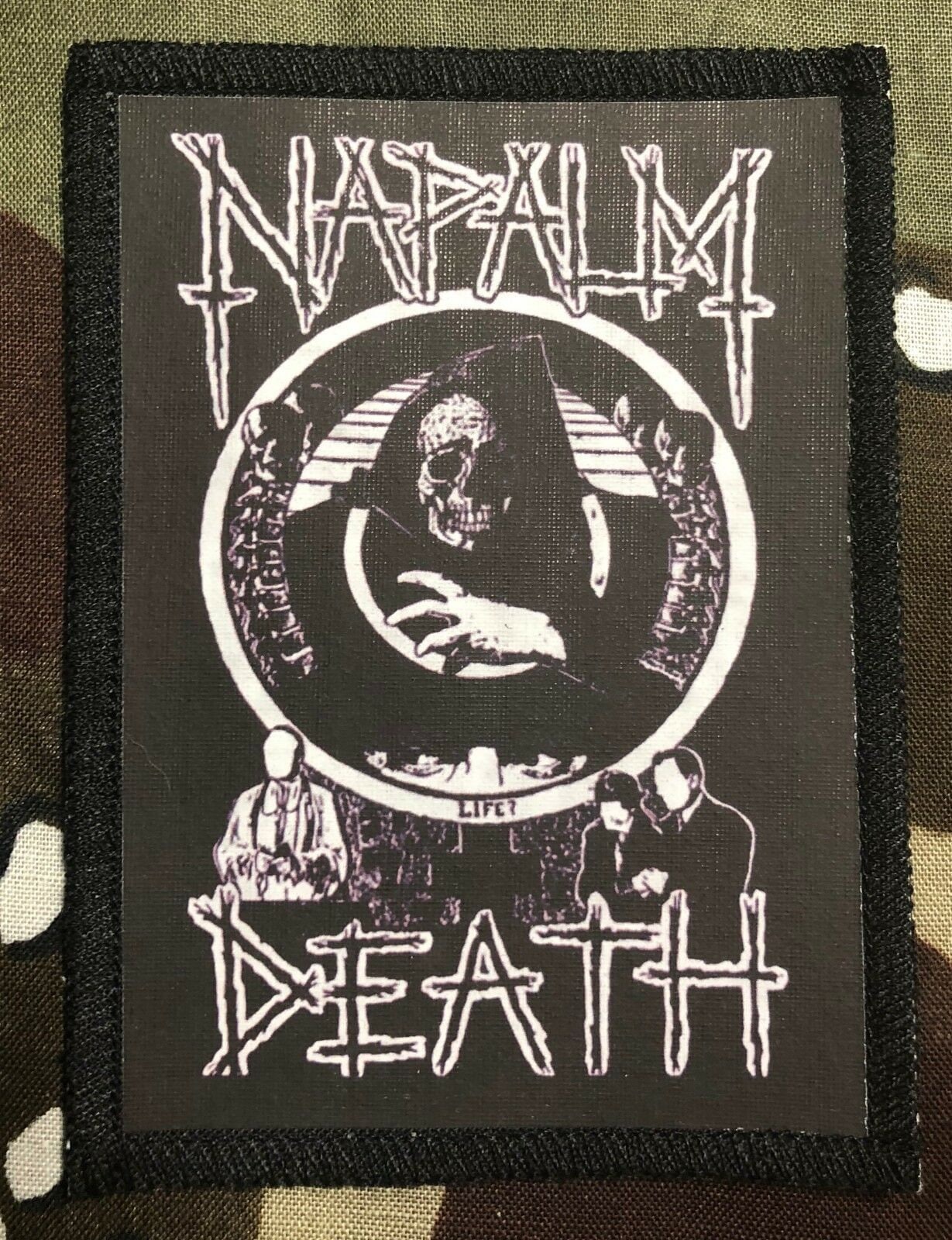 Napalm Tod Leben? Sublimierter Gedruckter Aufnäher N019P von Heavylowmerchandise