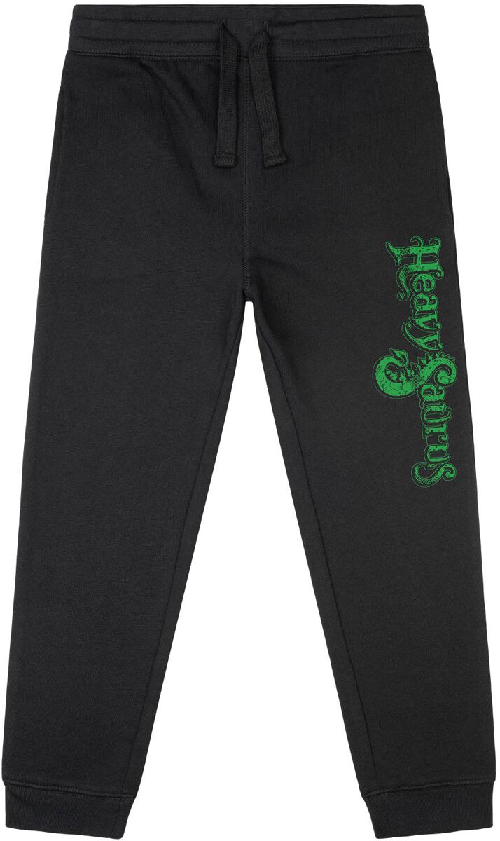 Heavysaurus Jogginghose - Metal-Kids - Logo - 92 bis 164 - für Mädchen & Jungen - Größe 164 - schwarz  - Lizenziertes Merchandise! von Heavysaurus