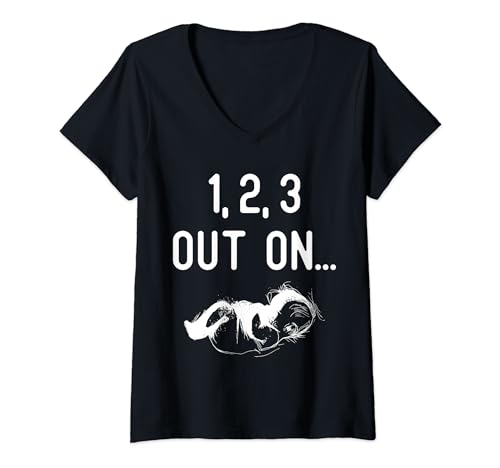 Damen 1,2,3 Out On Doula Midwife T-Shirt mit V-Ausschnitt Damen 1,2,3 Out On Doula Midwife T-Shirt mit V-Ausschnitt von Hebamme Doula Geburt Designs Idee