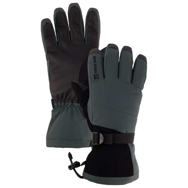 Heber Peak - CedarHe. II Insulated Ski Glove 5 Finger - Handschuhe Gr 10 schwarz/grau von Heber Peak