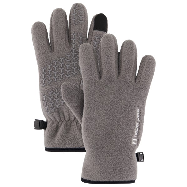 Heber Peak - Kids CedarHe. Fleece Gloves - Handschuhe Gr 2 grau von Heber Peak