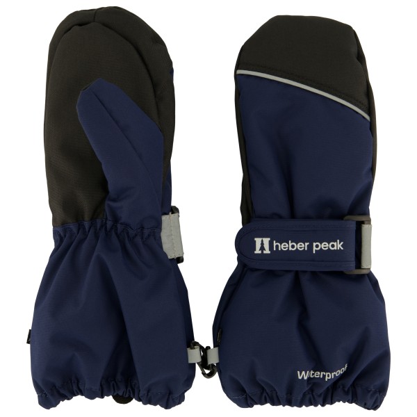 Heber Peak - Kids PinusHe. Mittens - Handschuhe Gr 4-6 Years blau von Heber Peak
