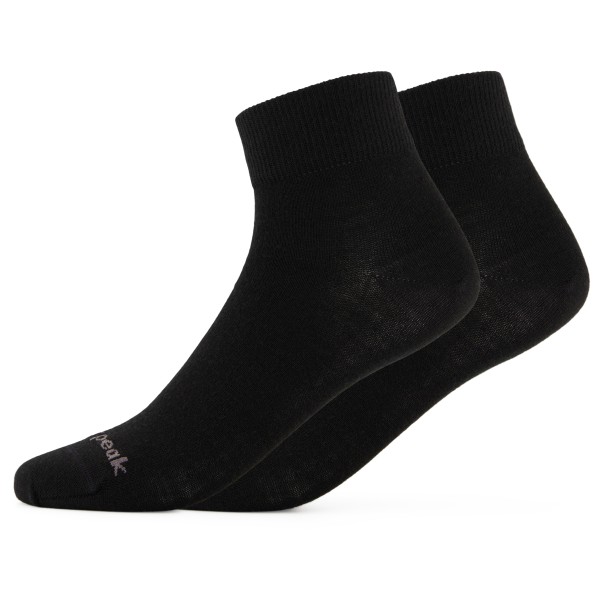 Heber Peak - Merino SylvaHe. Quarter 2-Pack - Multifunktionssocken Gr 36-38 schwarz von Heber Peak