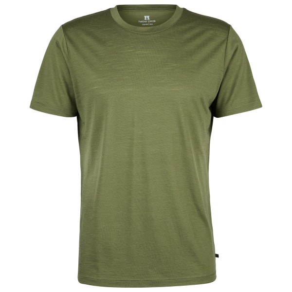 Heber Peak - MerinoMix150 PineconeHe. II T-Shirt - Merinoshirt Gr 6XL oliv von Heber Peak
