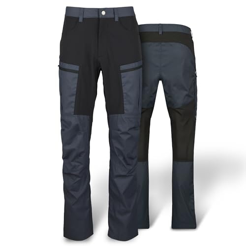 Heber Peak - PineconeHe. Trekking Pants Trekkinghose Wanderhose Herren - Outdoorhosen für Wandern & Trekking - Atmungsaktiv & Abriebfest mit Vorgeformter Kniepartie von Heber Peak