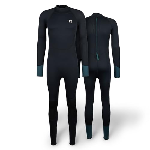 Heber Peak – SeapineHe. Neoprenanzug Damen & Herren lang 3mm - Ganzkörper-Wetsuit mit Rücken-RV – Tauchanzug für Surfen, SUP, Schwimmen etc. – Leichter Taucheranzug aus Stretchmaterial von Heber Peak