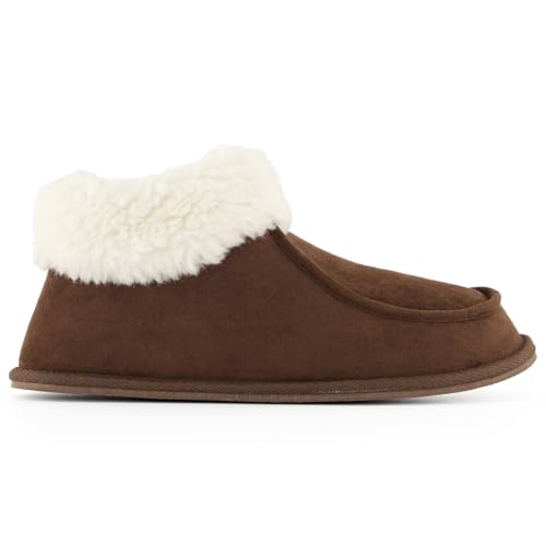 Heber Peak Unisex Erwachsene RedwoodHe. Warm Wool Slippers Hüttenschuhe von Heber Peak