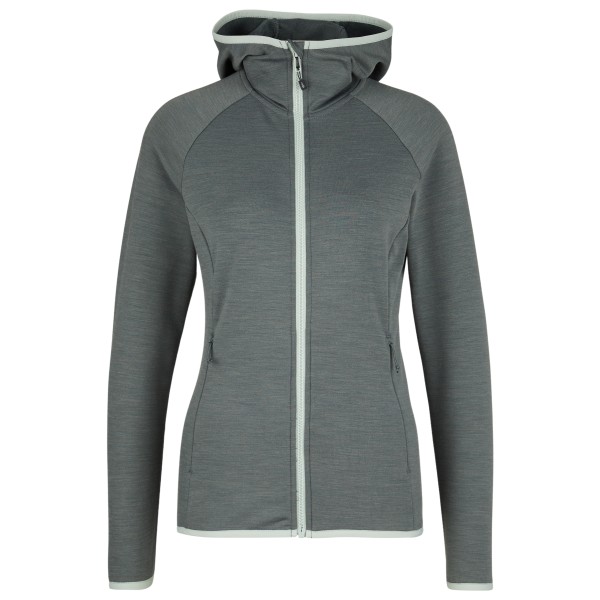 Heber Peak - Women's MerinoBlend SaplingHe. II Zip Hoody - Zip-Hoodie Gr L grau von Heber Peak