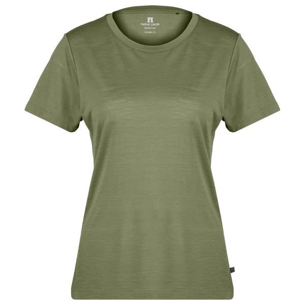 Heber Peak - Women's MerinoMix150 PineconeHe. II T-Shirt - Merinoshirt Gr L oliv von Heber Peak