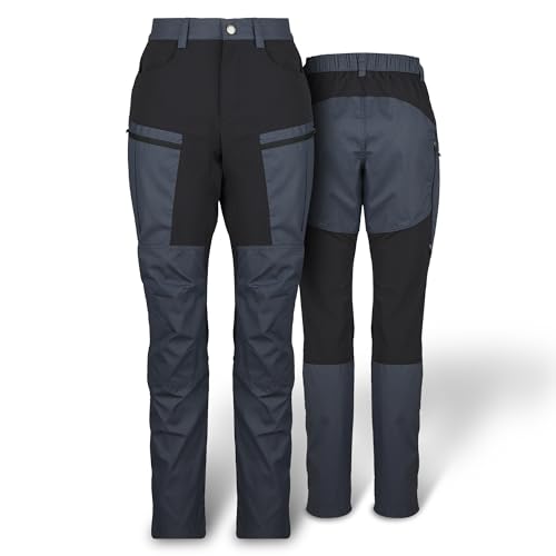 Heber Peak - Women's PineconeHe. Trekking Pants Trekkinghose Wanderhose Damen - Outdoorhosen für Wandern & Trekking - Atmungsaktiv & Stretchy mit Softshell Knie von Heber Peak