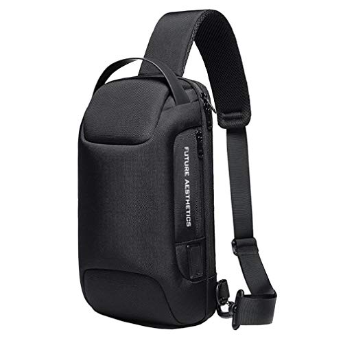 Hebetag Oxford Sling Bag Rucksack Crossbody Brusttasche für Männer Frauen Reisen Outdoor Sport Taktisches Gehen Wandern Klettern Diebstahlsicherer abschließbarer Schulter-Tagesrucksack von Hebetag