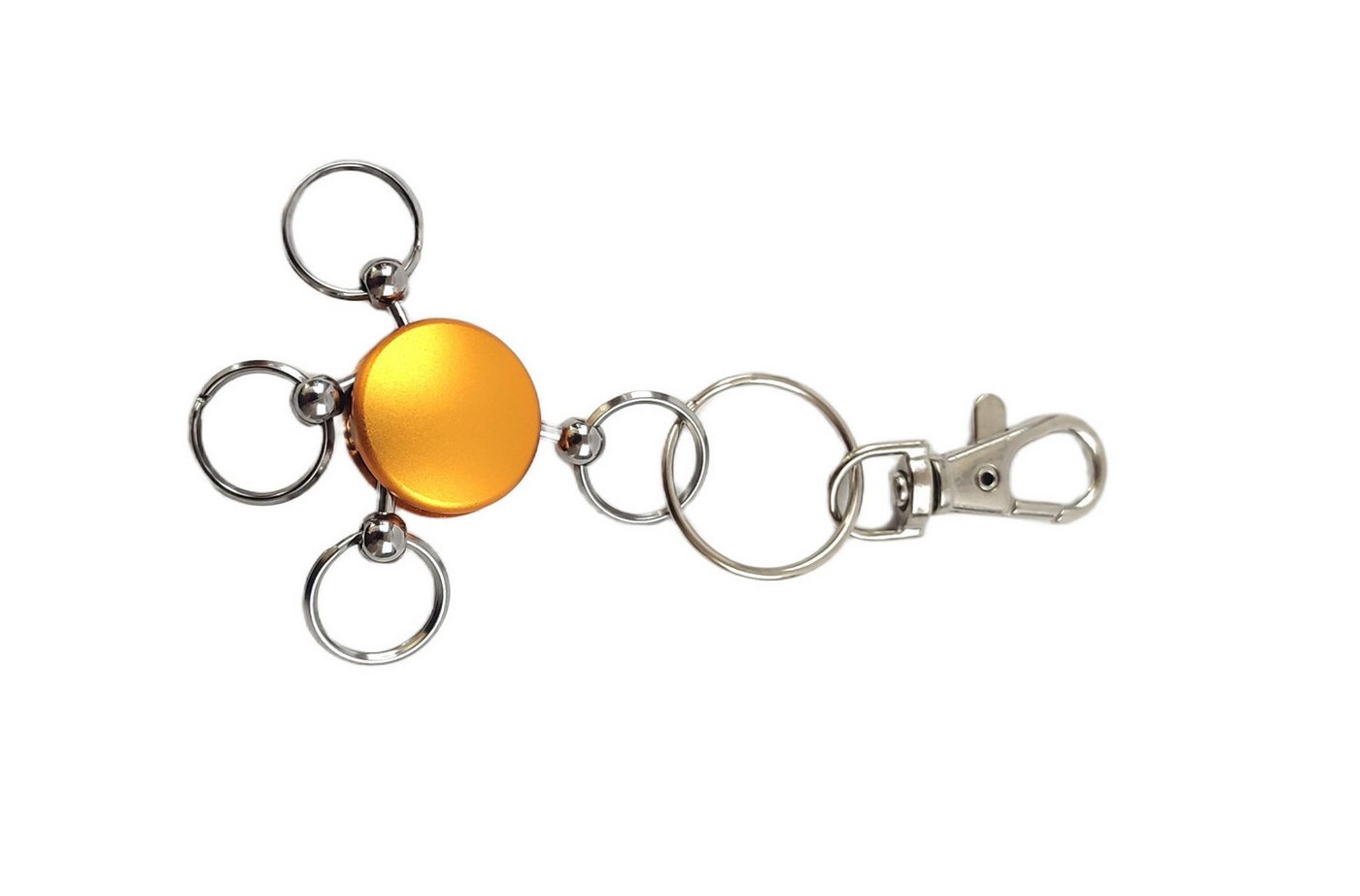 Hebold Schlüsselanhänger Trennring aus Massivaluminium mit 4 einzeln abnehmbaren Ringen – Hebold Schlüsselanhänger Trennring aus Massivaluminium mit 4 einzeln abnehmbaren Ringen – von Hebold