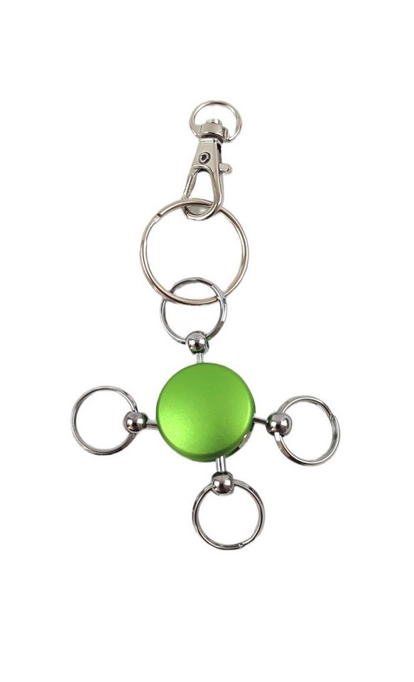 Hebold Schlüsselanhänger Trennring aus Massivaluminium mit 4 einzeln abnehmbaren Ringen – von Hebold