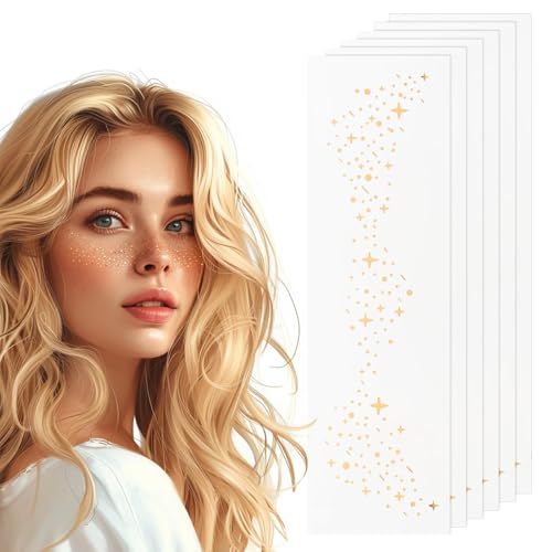 Hebterrka 6 Stück Make-up Patches Sommersprossen Gesicht Tattoo, Wasserdichte Temporäre Künstliche Sommersprossen, Niedliche Make-up Accessoires für Frauen, Faux Fake Freckles Tattoos Hebterrka 6 Stück Make-up Patches Sommersprossen Gesicht Tattoo, Wasserdichte Temporäre Künstliche Sommersprossen, Niedliche Make-up Accessoires für Frauen, Faux Fake Freckles Tattoos von Hebterrka