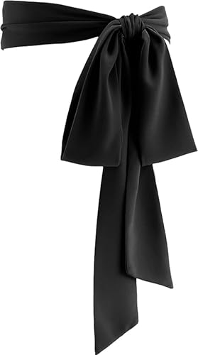 Hebterrka Damen Chiffon Gürtel, 50er Jahre Kleid, 2.5'' Breite Braut Hochzeit Accessoires, Taillengürtel für Frauen von Hebterrka