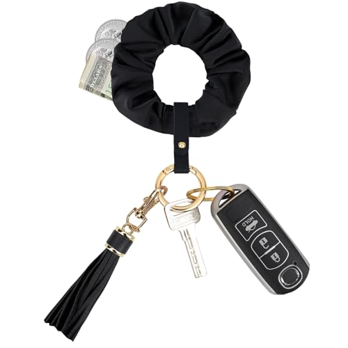 Hebterrka Schlüsselanhänger mit Perlen, selbstverteidigende Scrunchie für lockiges Haar Einzigartiger Aesthetic Keychain, schlüsselanhänger von Hebterrka