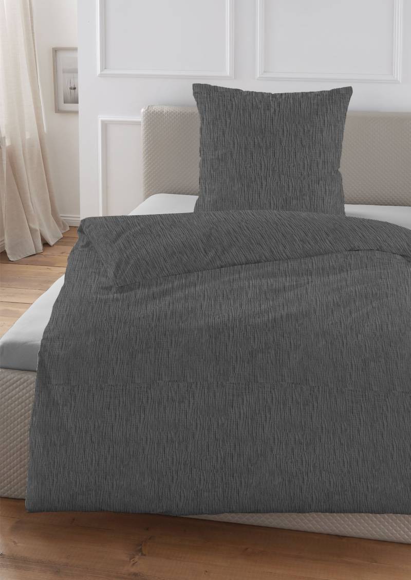 HECHTER PARIS Bettwäsche "0481309" 2 Stk. tlg. gekreppte Optik + Struktur, weich, angenehmes Schlafklima, Sommer von Hechter Paris